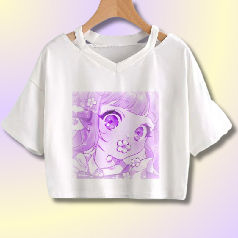 Kawaii Hip Hop Crop Tee