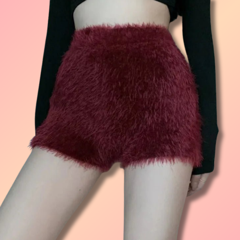 Fluffy Fur Shorts