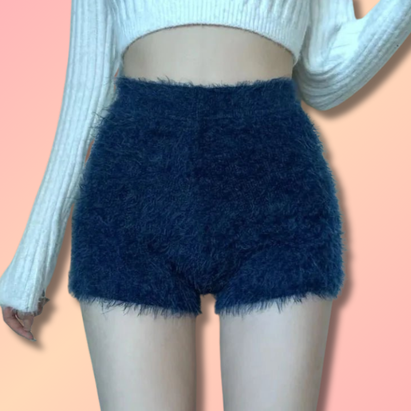 Fluffy Fur Shorts