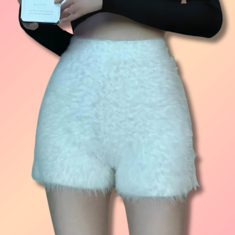 Fluffy Fur Shorts