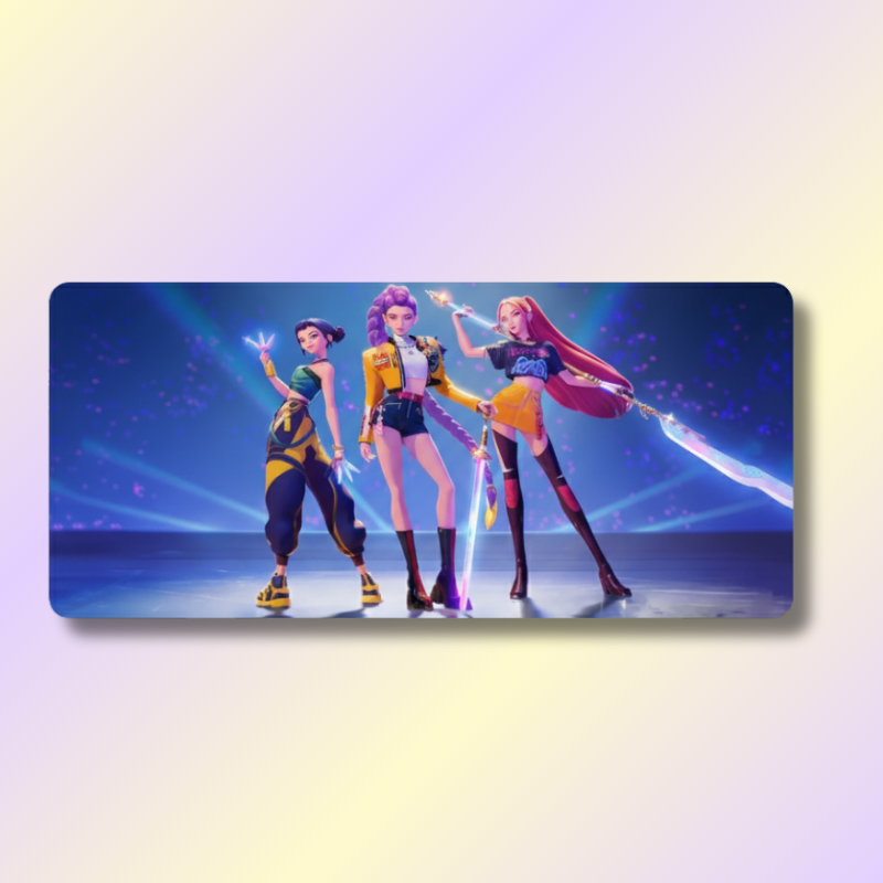 Huntrix Demon Hunters Kawaii Mouse Pad