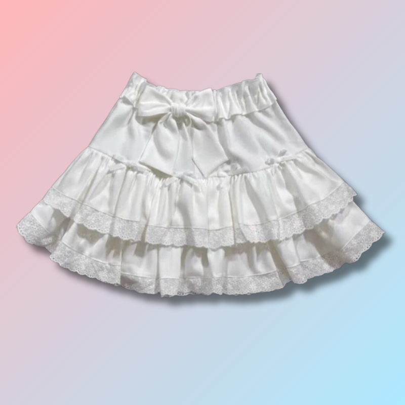 Kawaii Lace Mini Skirt