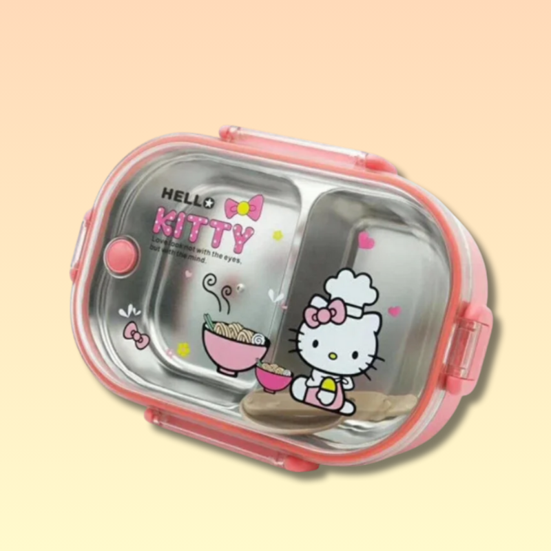 Boîte à Lunch Hello Kitty en Acier Inoxydable