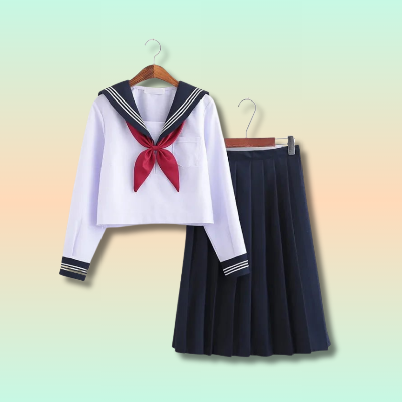 Uniforme Japonais Cravate Rouge