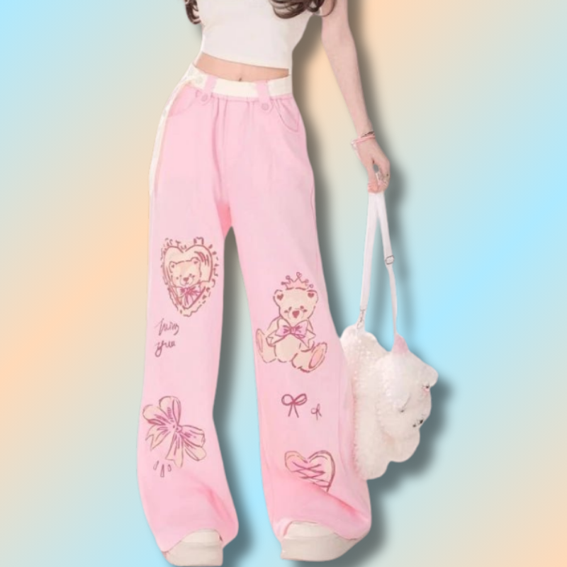 Kawaii Wide Leg Pants