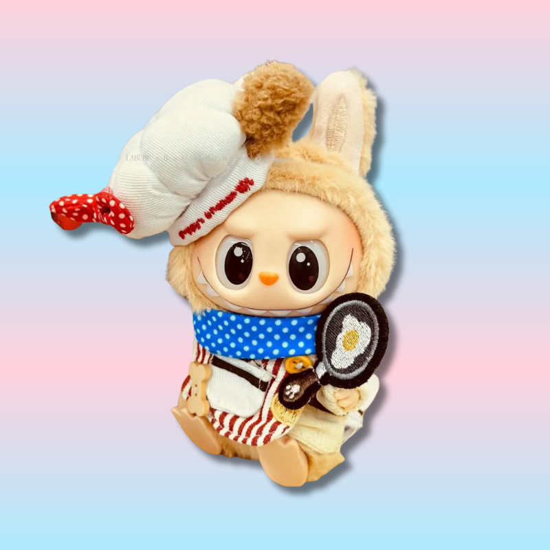 Kawaii Labubu Kitchen Set Clothing