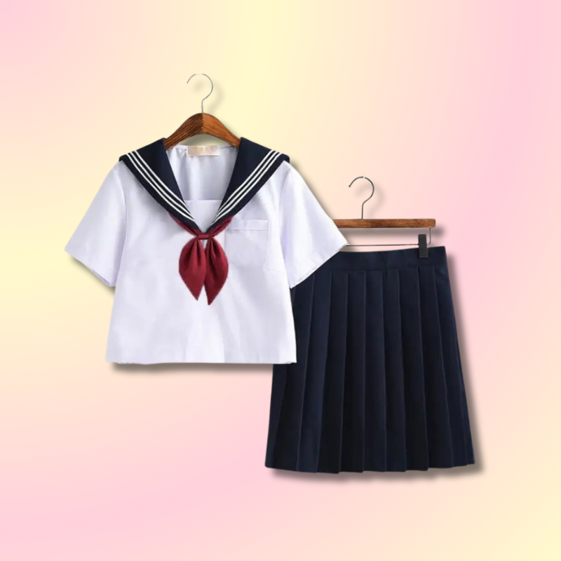 Uniforme Japonais Cravate Rouge