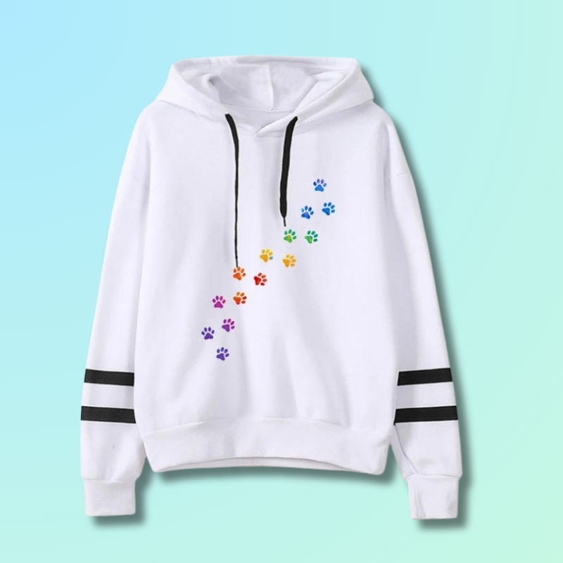 Sweat Kawaii pattes de chat