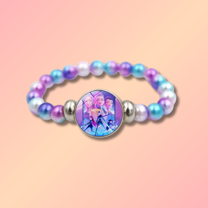 Bracelet en Perles Kawaii Demon Hunters