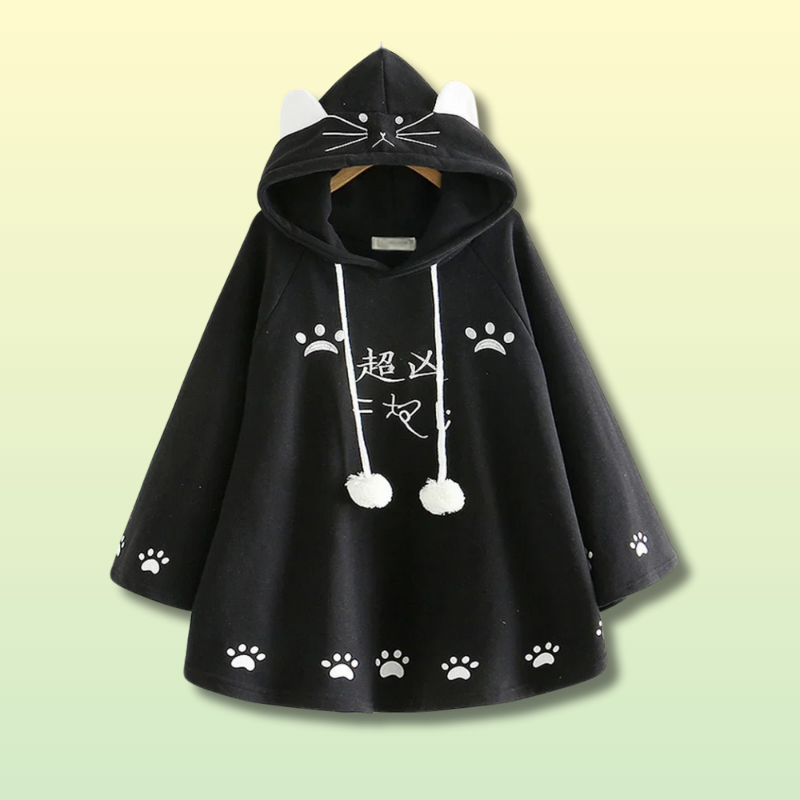 Cat Ears Women Kawaii Hoodie Cloak
