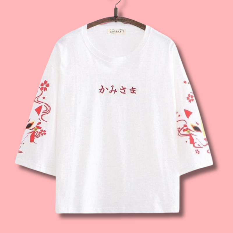White Japanese Tee
