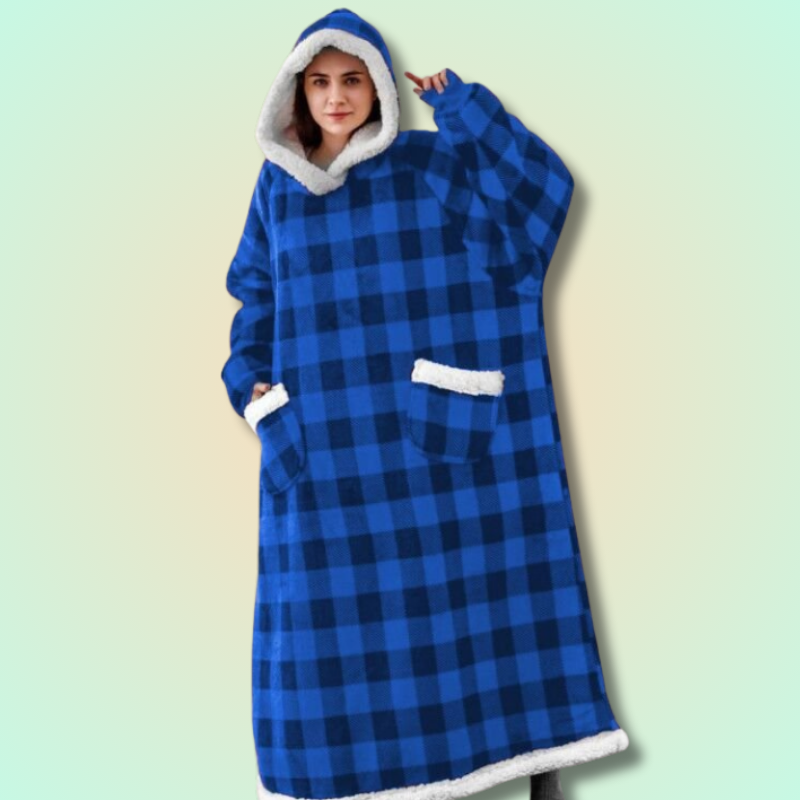 Ultra Cozy Plaid Wearable Blanket
