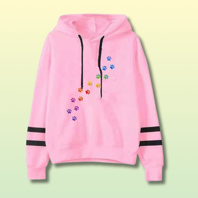 Sweat Kawaii pattes de chat