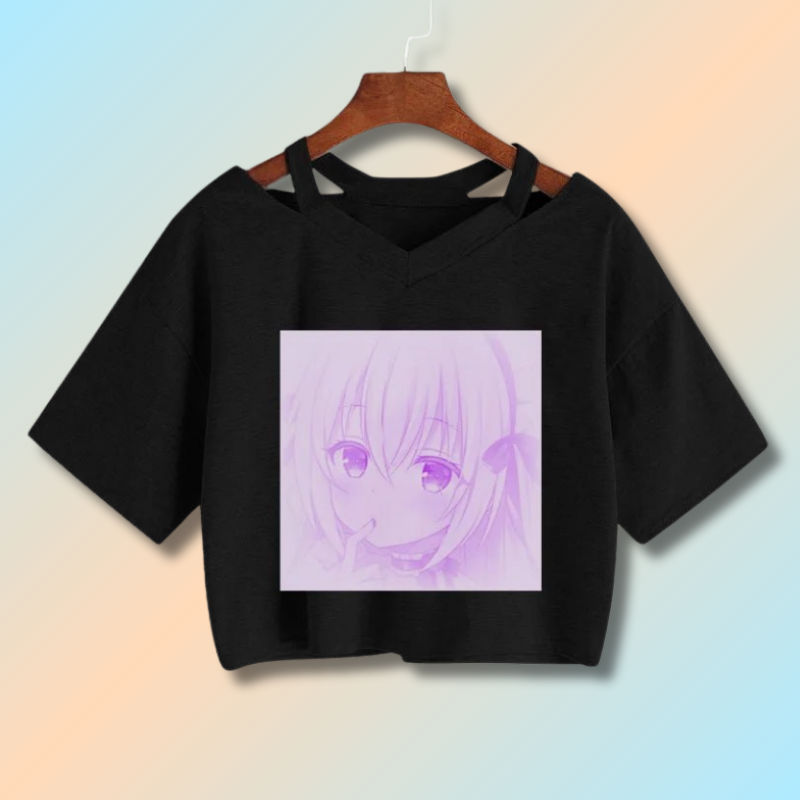 Kawaii Hip Hop Crop Tee