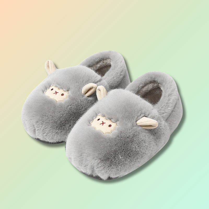 Pantoufles Mouton Kawaii