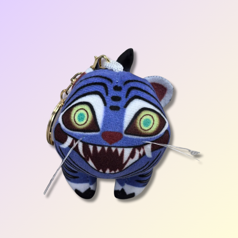 Porte-clé en Peluche Kawaii Derpy Tiger