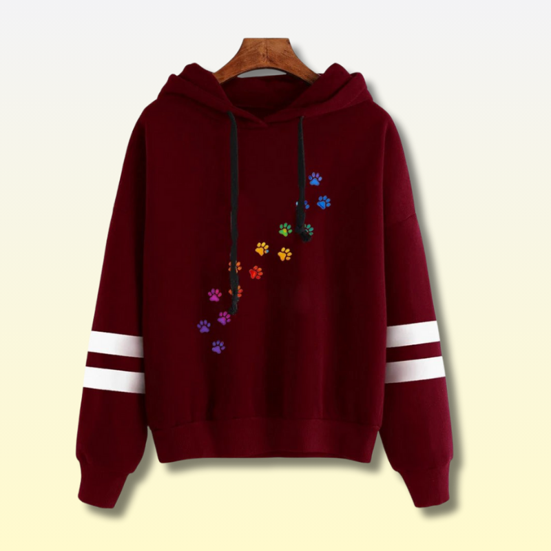 Sweat Kawaii pattes de chat
