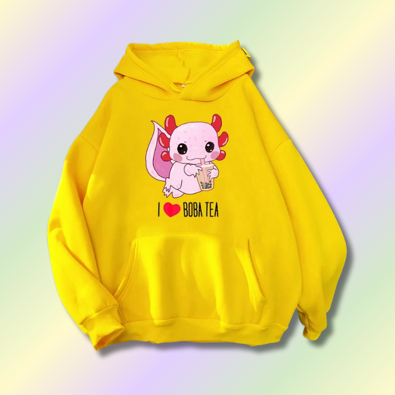 Sweat à Capuche Kawaii Boba Milk Tea
