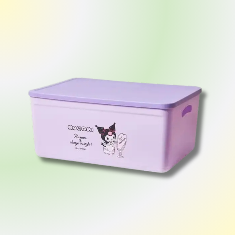 Kawaii Desktop Storage Box with Lid