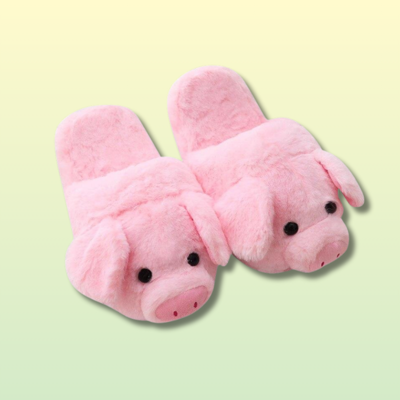 Pantoufle chausson cochon Kawaii