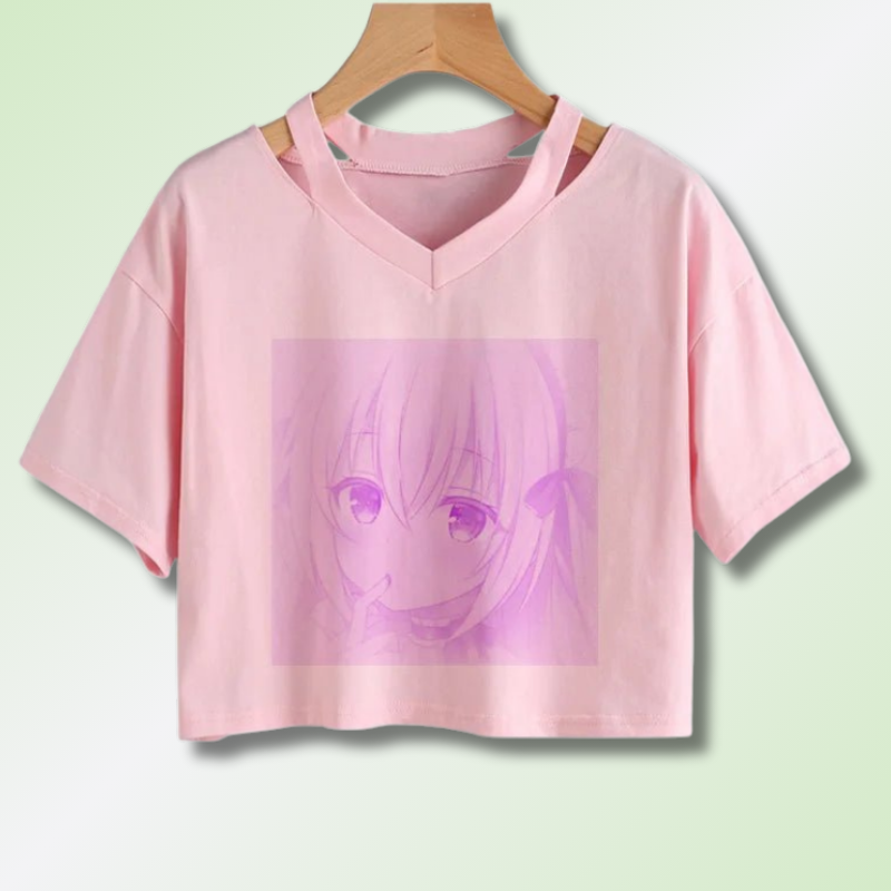 Kawaii Hip Hop Crop Tee