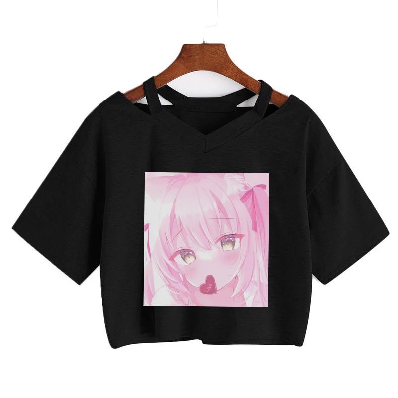 Kawaii Hip Hop Crop Tee