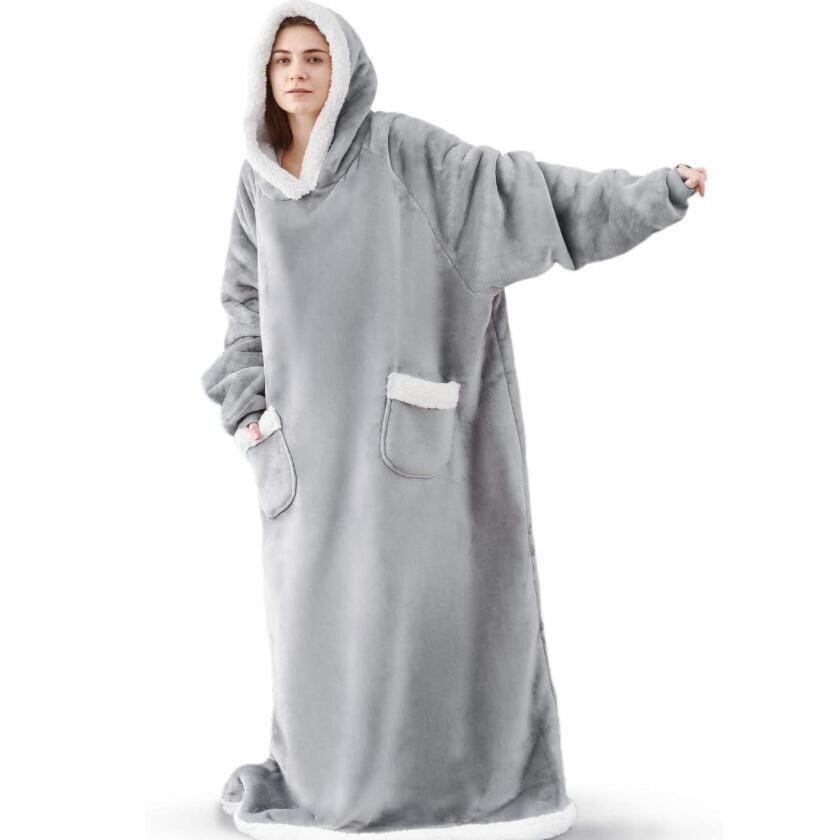 Ultra Cozy Plaid Wearable Blanket
