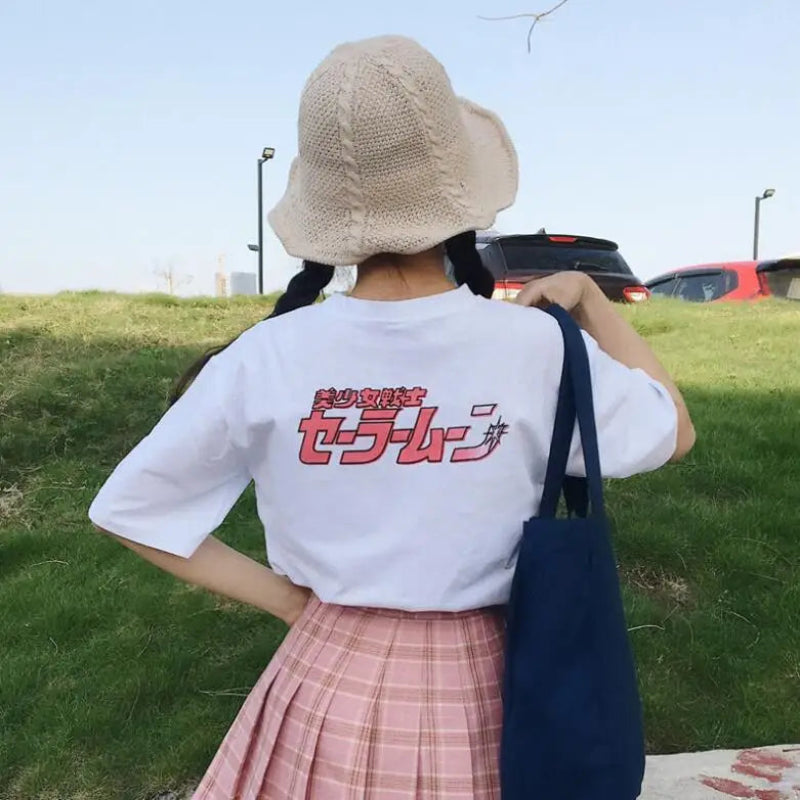 Cute Cartoon Print Loose Shirt