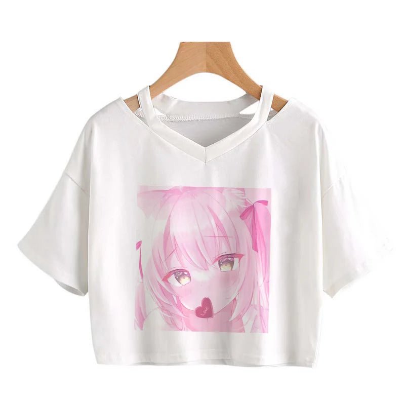 Kawaii Hip Hop Crop Tee