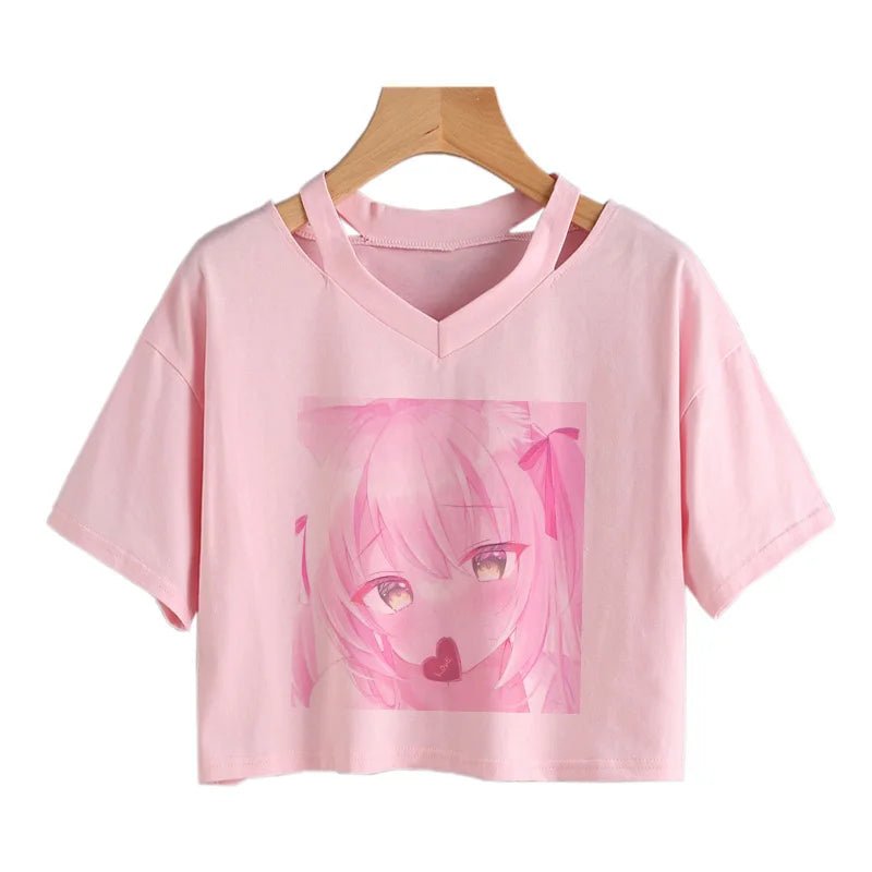 Kawaii Hip Hop Crop Tee