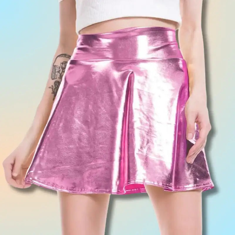 Kawaii Leather Mini Skirt