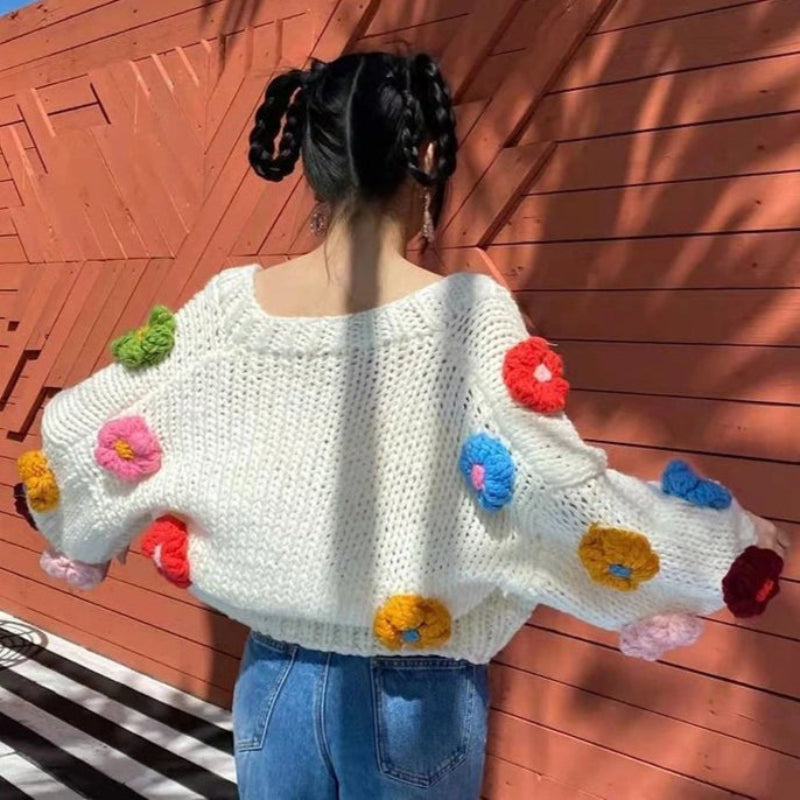 Manches Bouffantes kawaii Cardigan