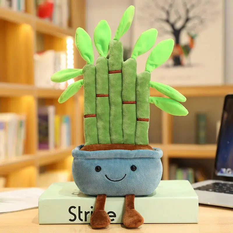 Lucky Bamboo, Money Tree and Dragon Beard Tree Plushie