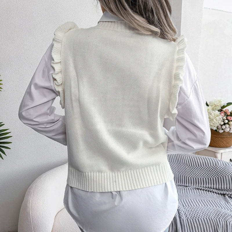 Gilet Kawaii Manches Volantes