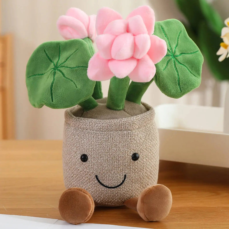 Lotus Potted Plant Stuffed Plushie