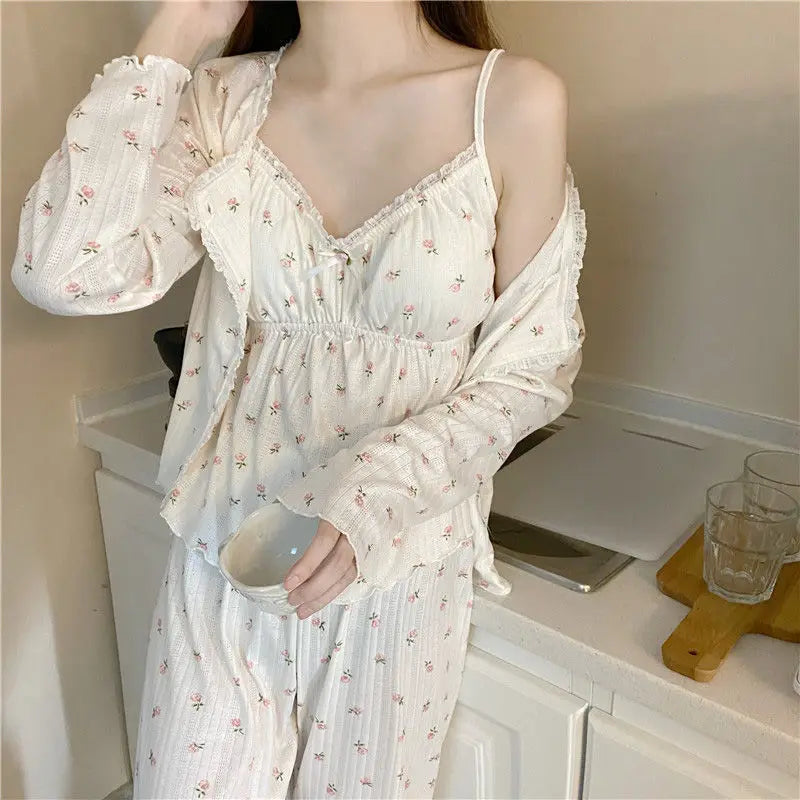Three-piece Cute Pyjama Set
