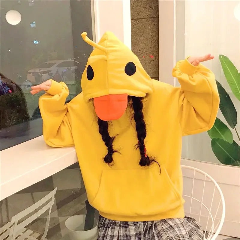 Sweat à Capuche Kawaii Ducky