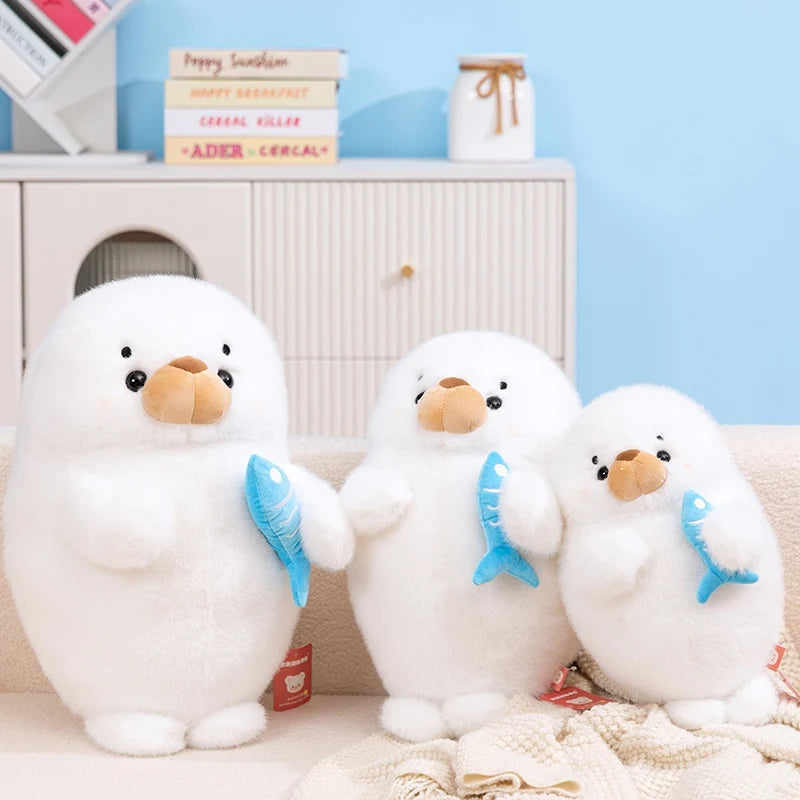 Kawaii Hug Fish Seal Plush Toy