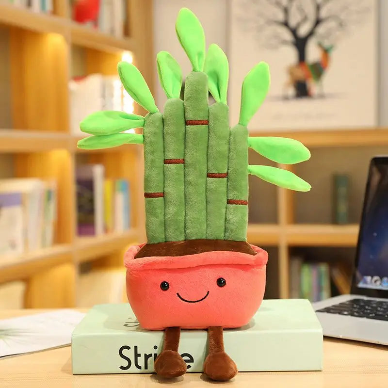 Lucky Bamboo, Money Tree and Dragon Beard Tree Plushie