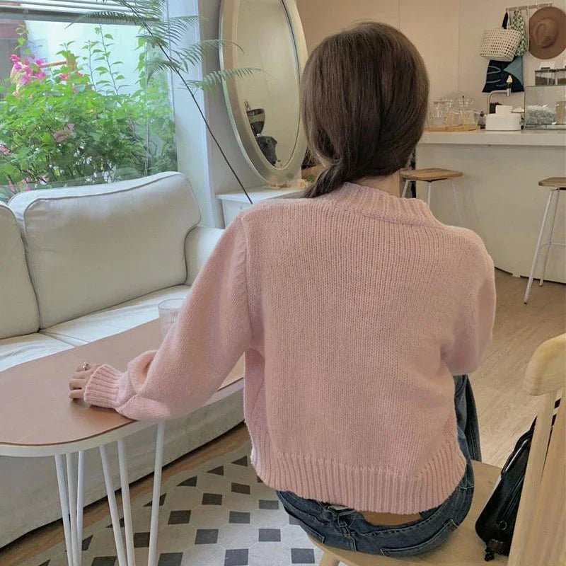 Kawaii Cardigan Couleur unie