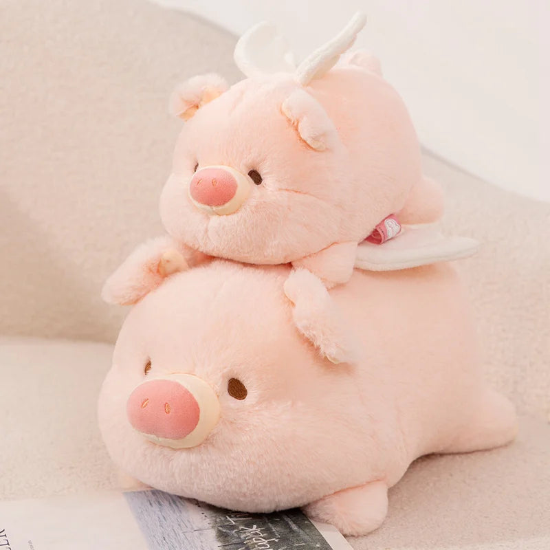 Peluches de Cochon Ange Volant Kawaii