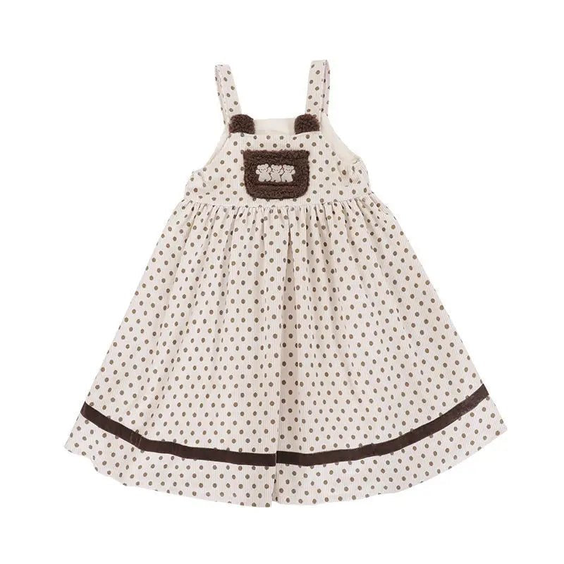 Kawaii Corduroy Overall Dress
