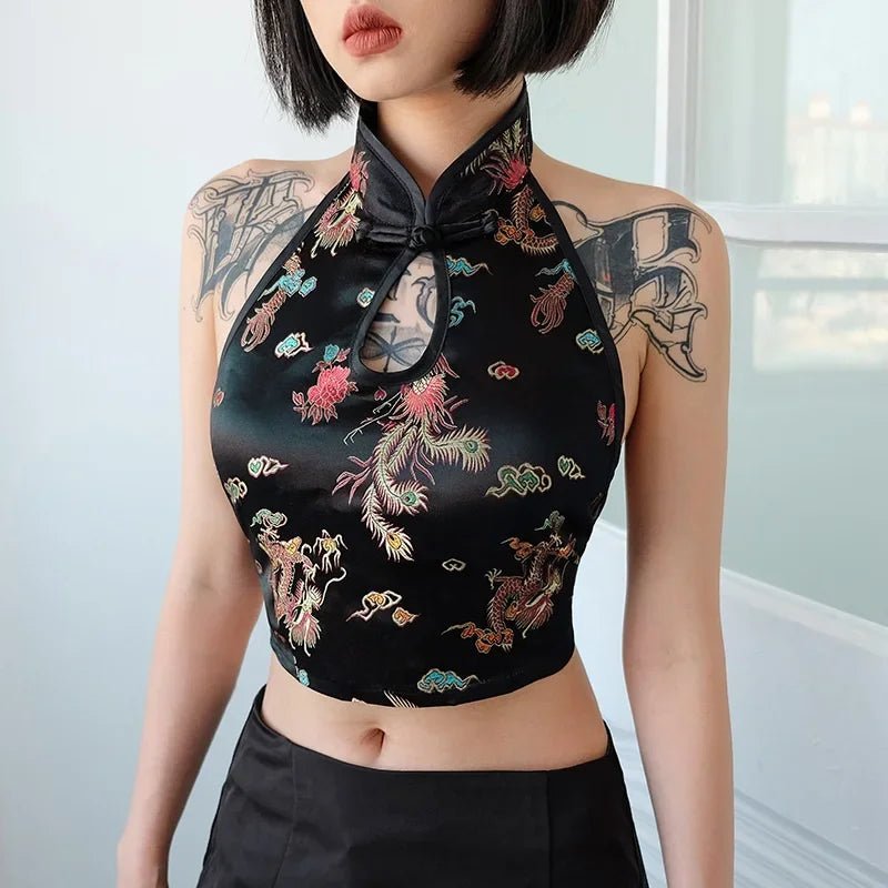 Chinese Style Crop Top