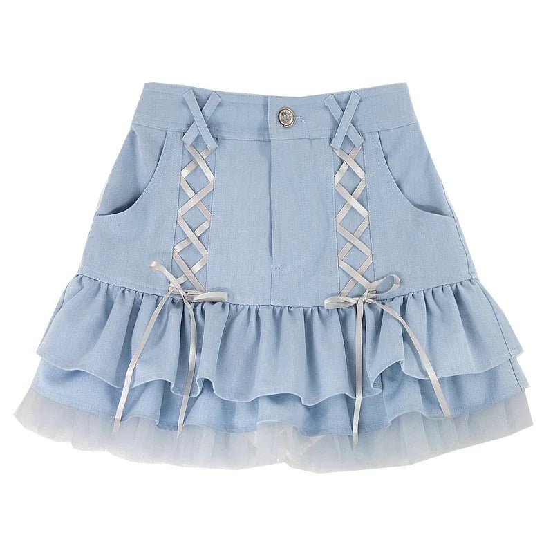 Blue Japanese Kawaii Skirt