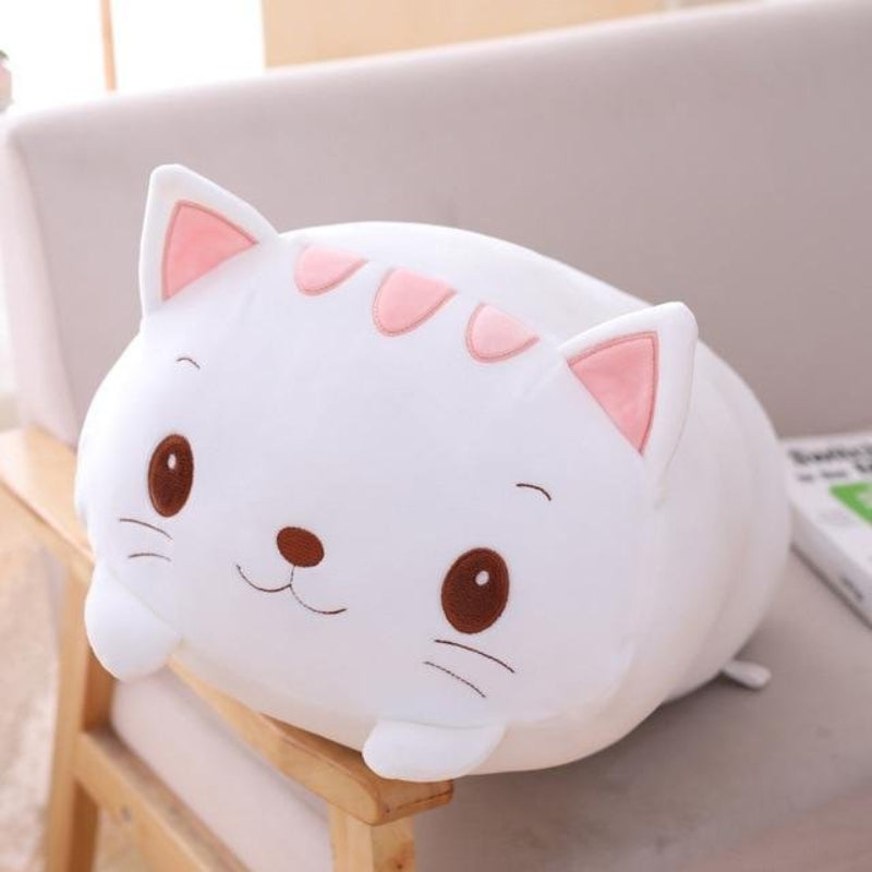 Kawaii White Cat Plush