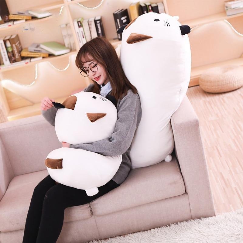 Soft Cat Plush Pillow Kawaii