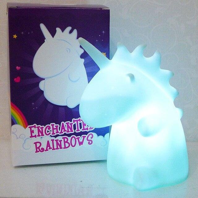 Blue Unicorn Kawaii Night Lights