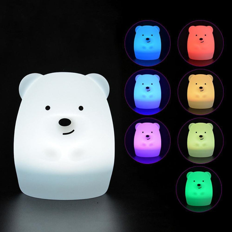 Kawaii Polar Bear Night Light Lamp