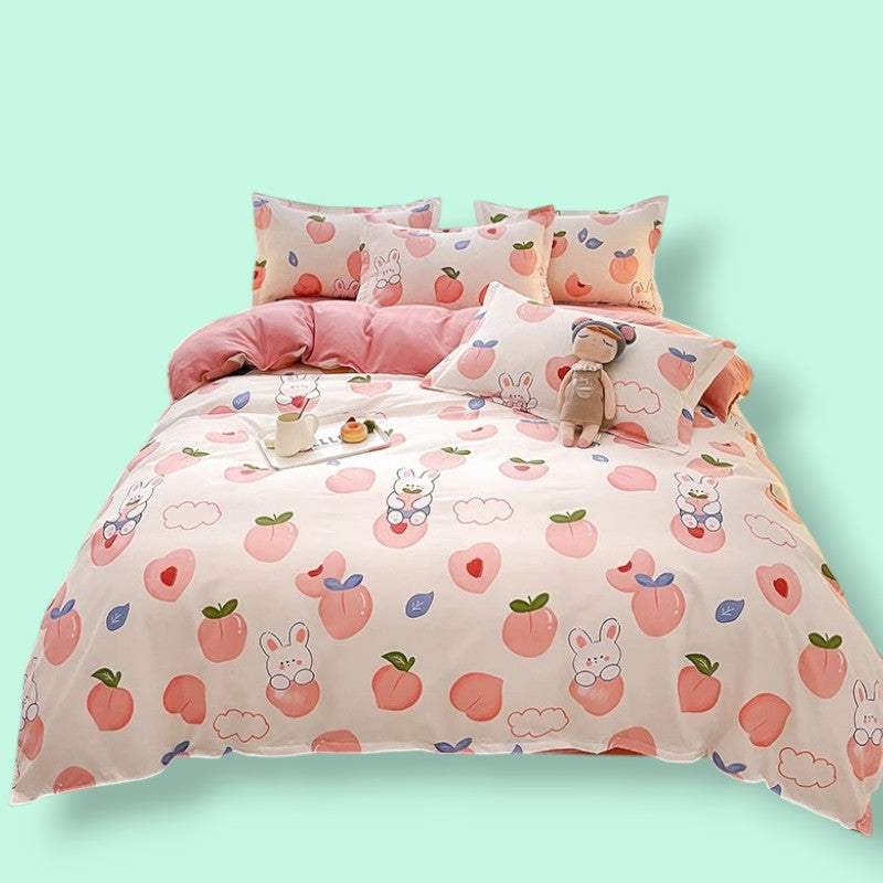Kawaii Pink Bedding Set fo Girls