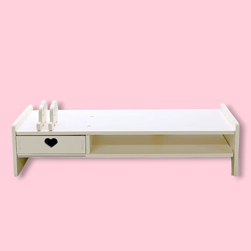 Kawaii White Student Desk Storage